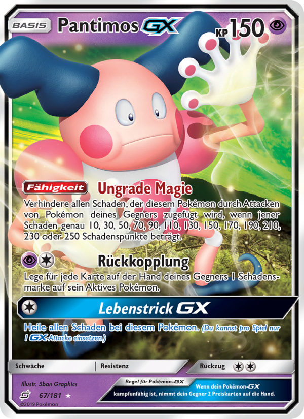 Pantimos GX 67 — Teams Sind Trumpf (German Pokémon TCG card)