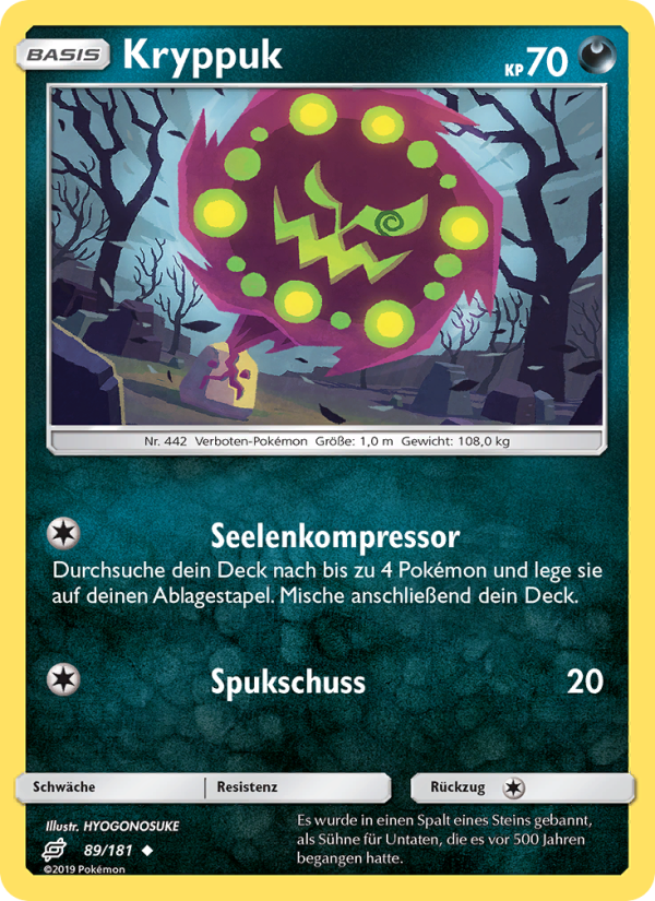 Kryppuk 89 — Teams Sind Trumpf (German Pokémon TCG card)