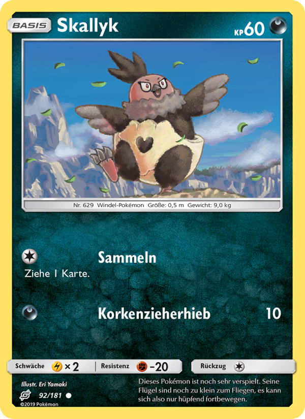 Skallyk 92 — Teams Sind Trumpf (German Pokémon TCG card)