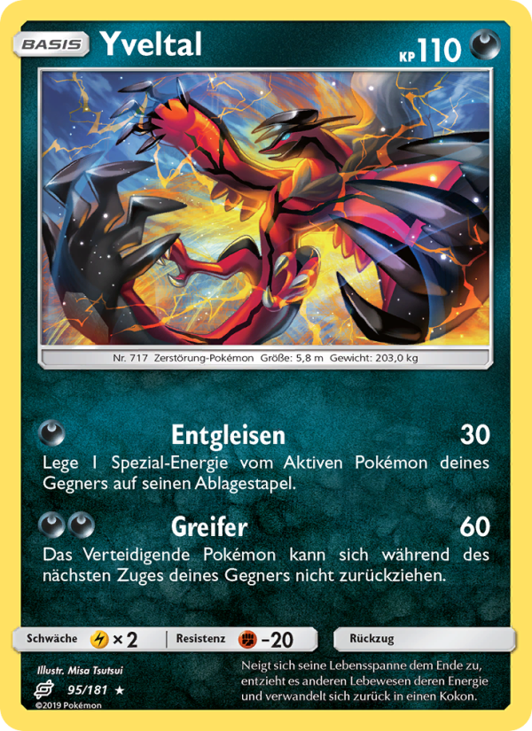 Yveltal 95 — Teams Sind Trumpf (German Pokémon TCG card)