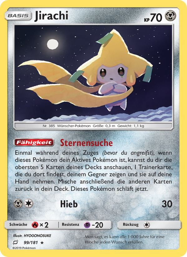 Jirachi 99 — Teams Sind Trumpf (German Pokémon TCG card)