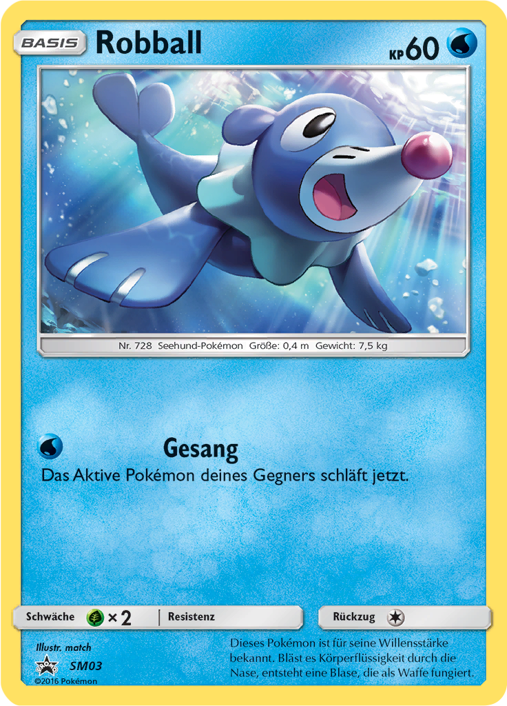 Robball SM03 — SM Promokarten (German Pokémon TCG card)