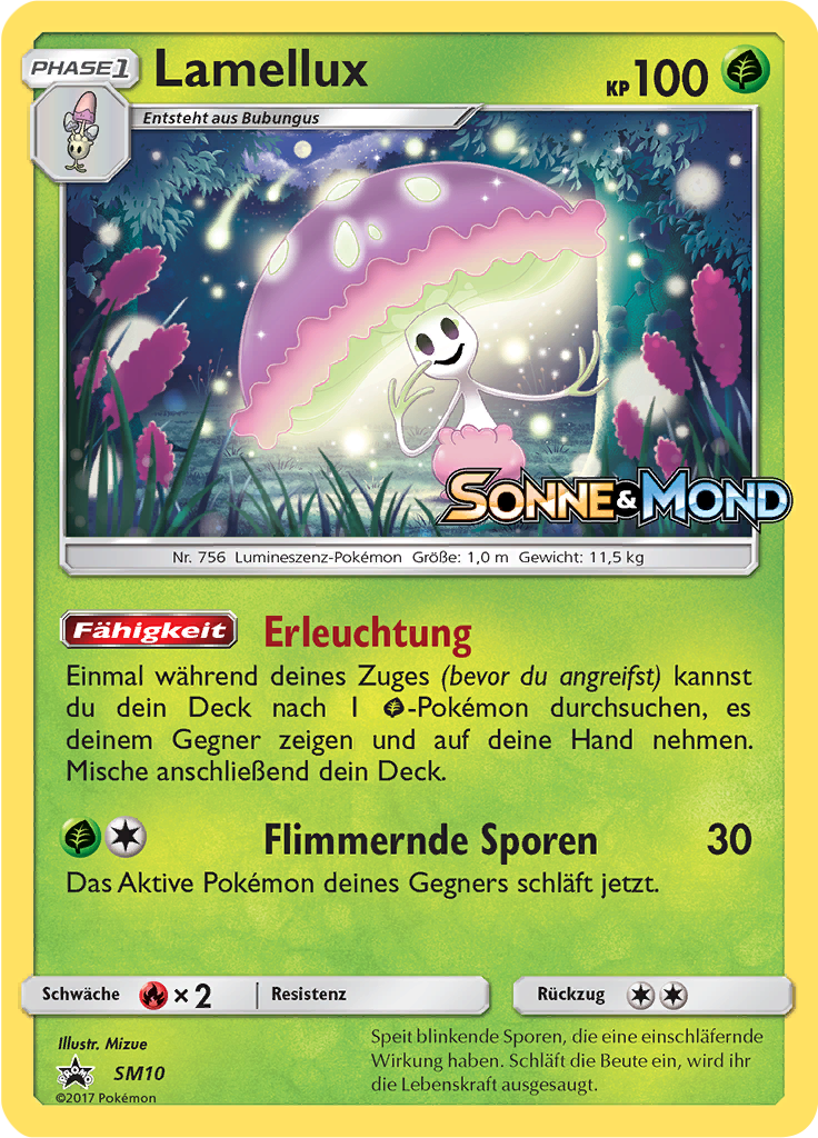 Lamellux SM10 — SM Promokarten (German Pokémon TCG card)