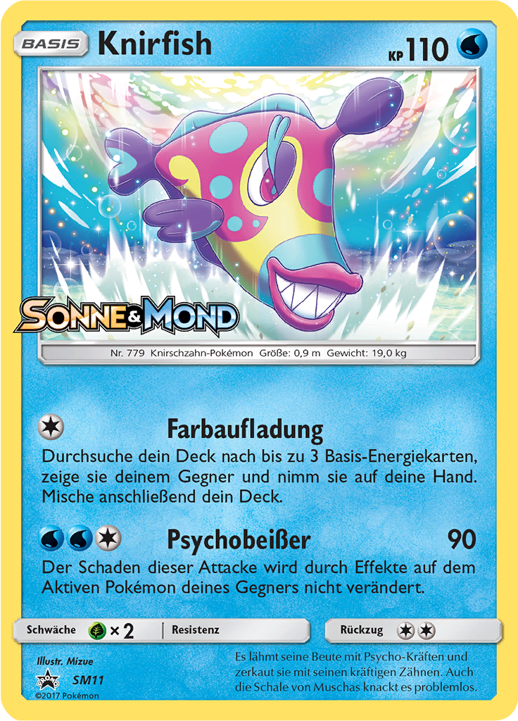 Knirfish SM11 — SM Promokarten (German Pokémon TCG card)