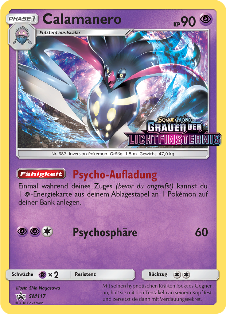 Calamanero SM117 — SM Promokarten (German Pokémon TCG card)