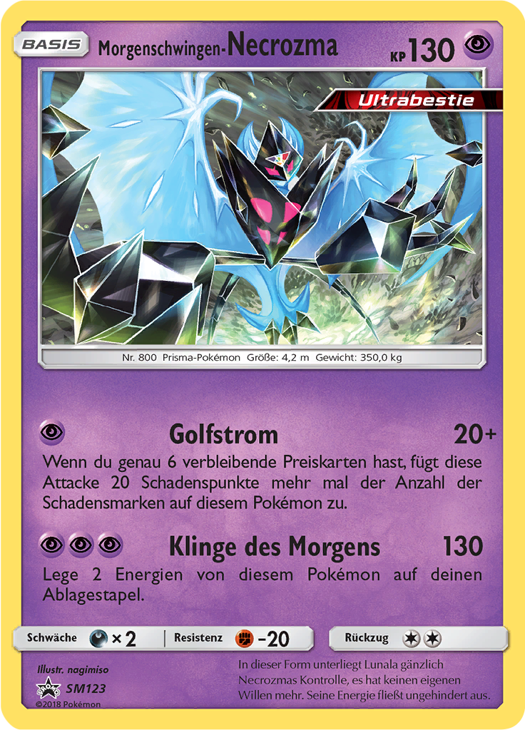 Morgenschwingen-Necrozma SM123 — SM Promokarten (German Pokémon TCG card)