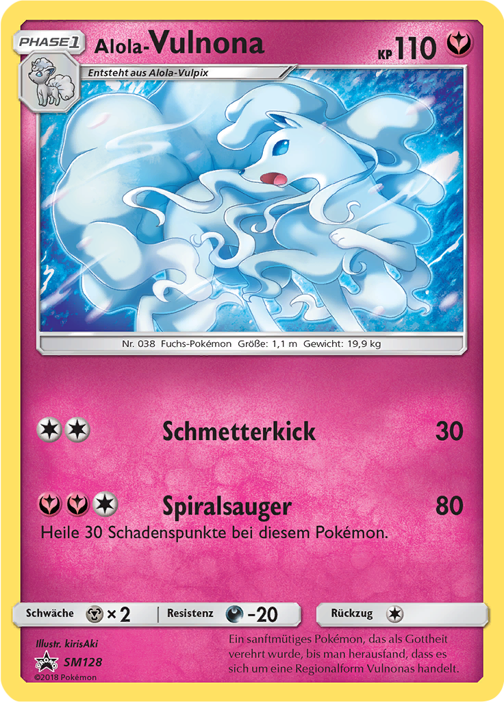 Alola Vulnona SM128 — SM Promokarten (German Pokémon TCG card)