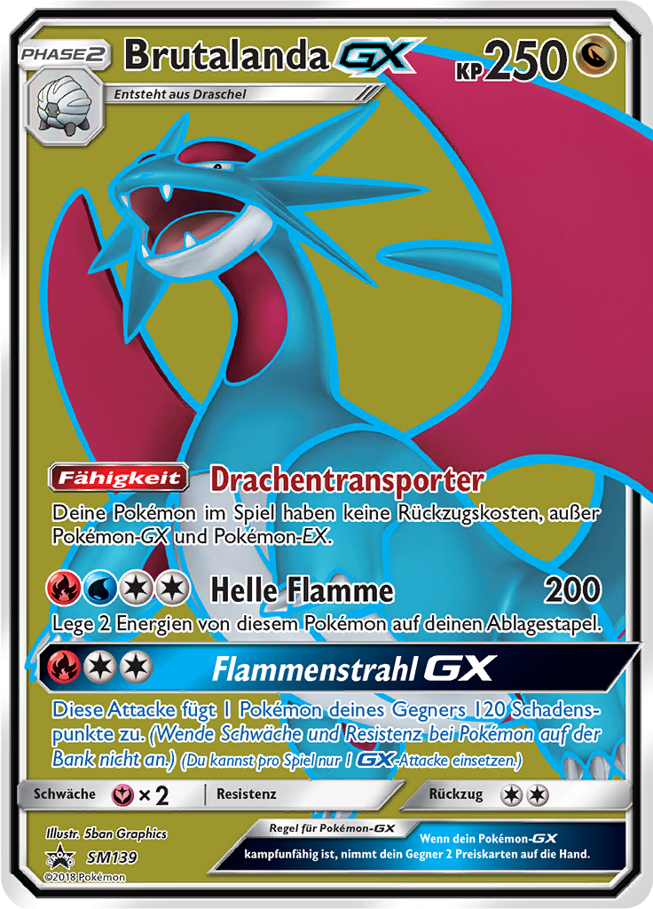 Brutalanda GX SM139 — SM Promokarten (German Pokémon TCG card)