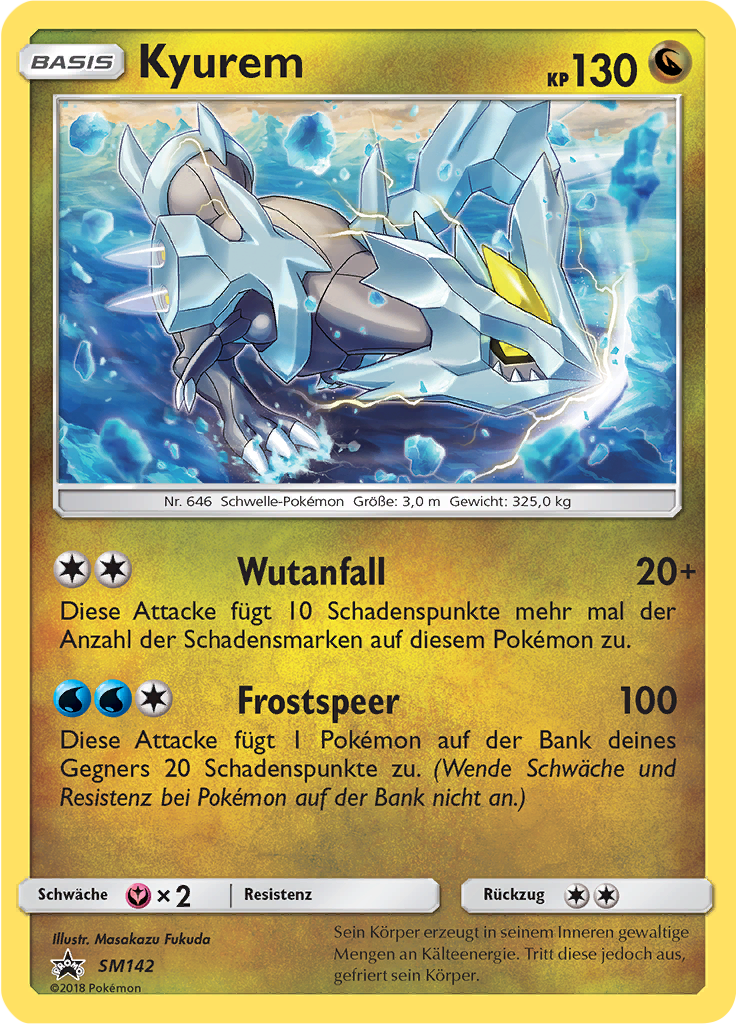 Kyurem SM142 — SM Promokarten (German Pokémon TCG card)