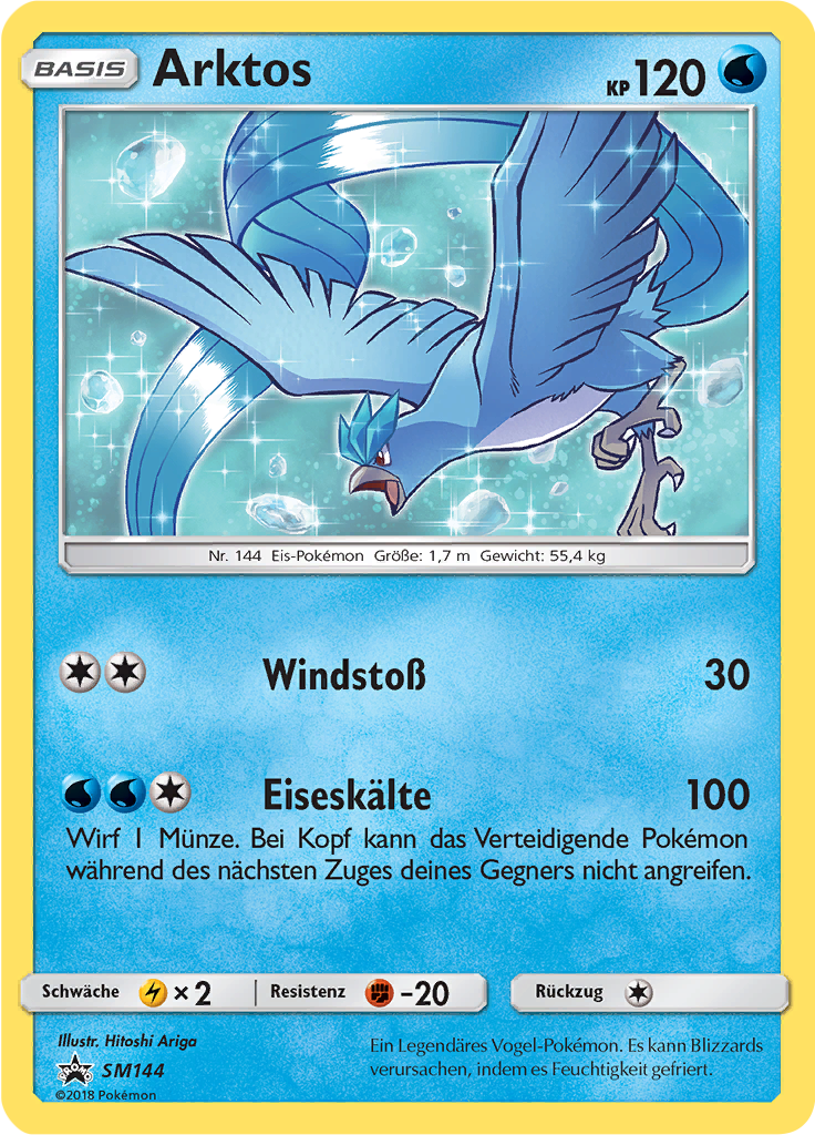Arktos SM144 — SM Promokarten (German Pokémon TCG card)