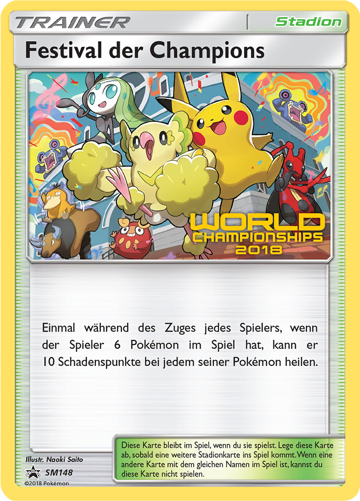Festival der Champions SM148 — SM Promokarten (German Pokémon TCG card)