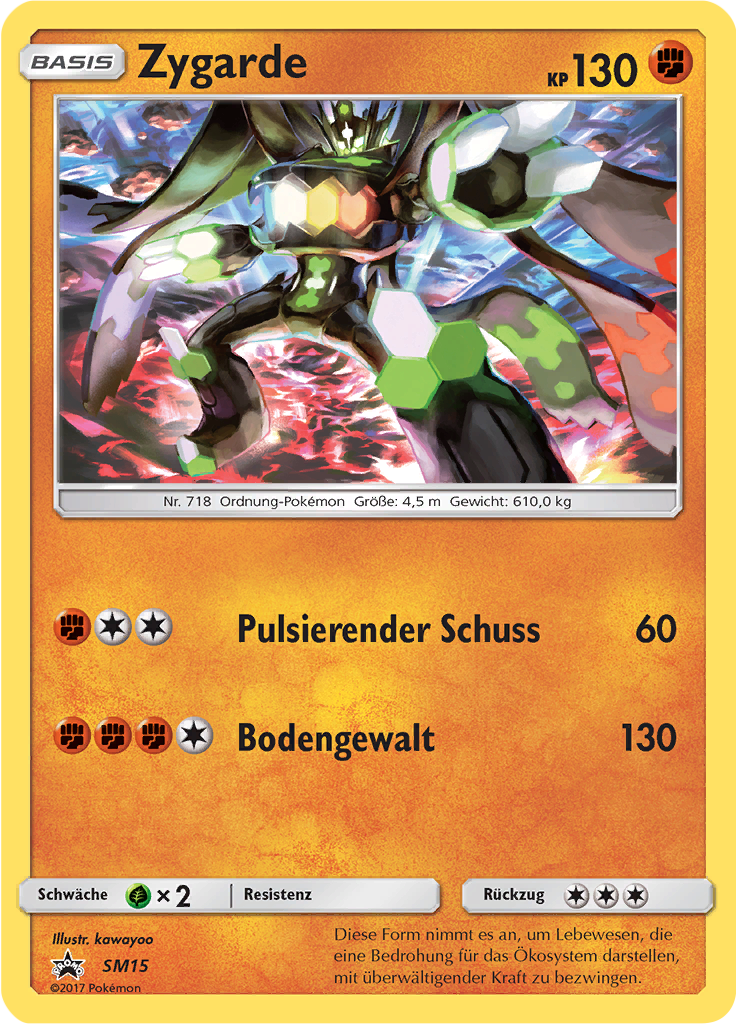 Zygarde SM15 — SM Promokarten (German Pokémon TCG card)