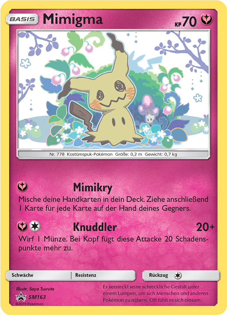 Mimigma SM163 — SM Promokarten (German Pokémon TCG card)
