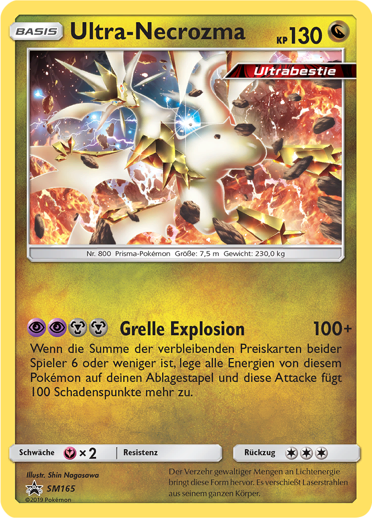 Ultra-Necrozma SM165 — SM Promokarten (German Pokémon TCG card)