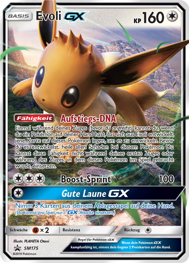 Evoli GX SM175 — SM Promokarten (German Pokémon TCG card)