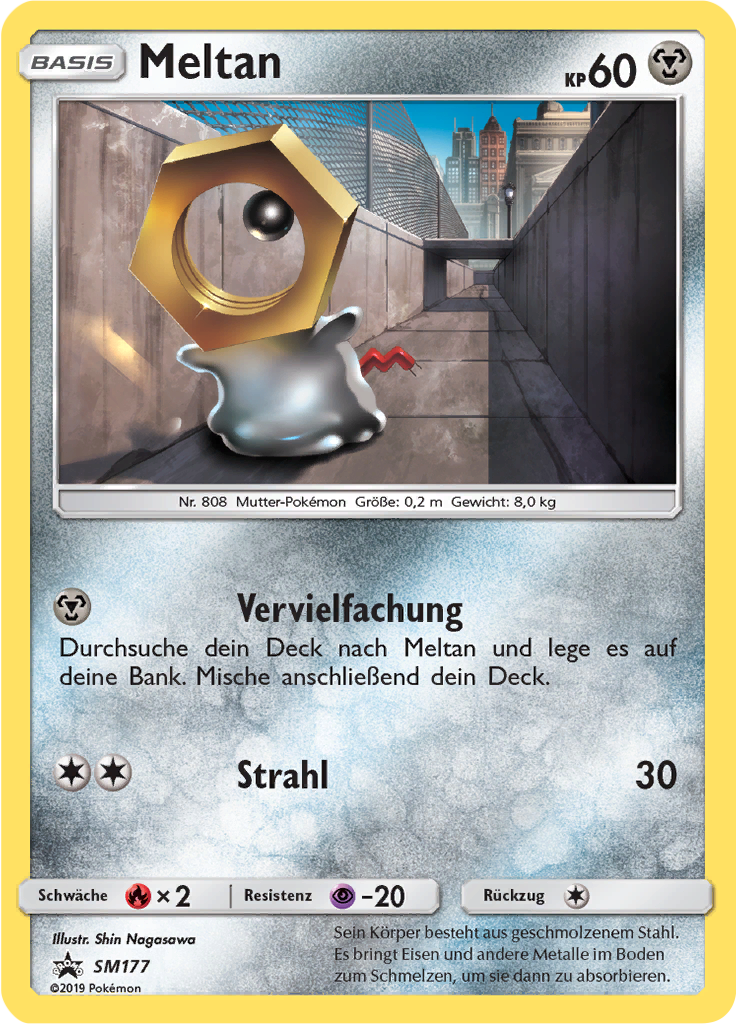 Meltan SM177 — SM Promokarten (German Pokémon TCG card)