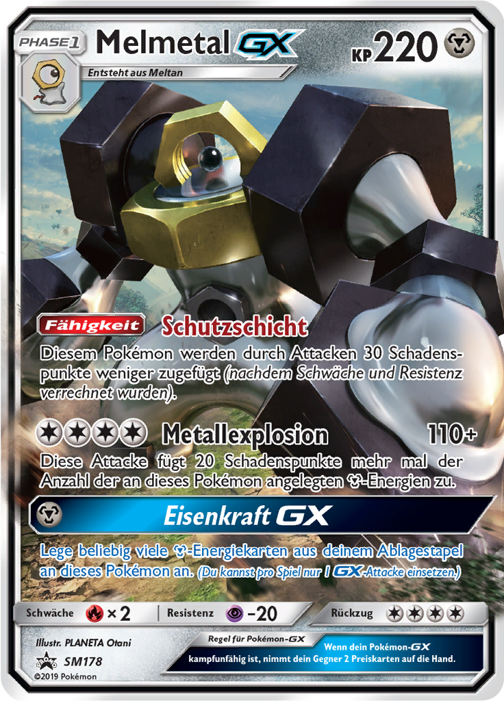 Melmetal GX SM178 — SM Promokarten (German Pokémon TCG card)