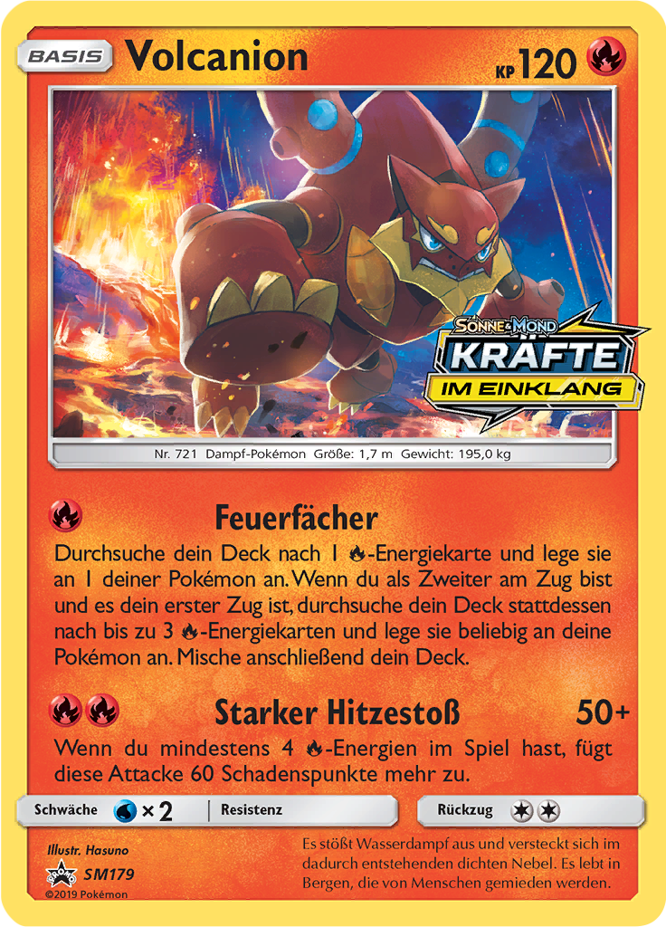 Volcanion SM179 — SM Promokarten (German Pokémon TCG card)