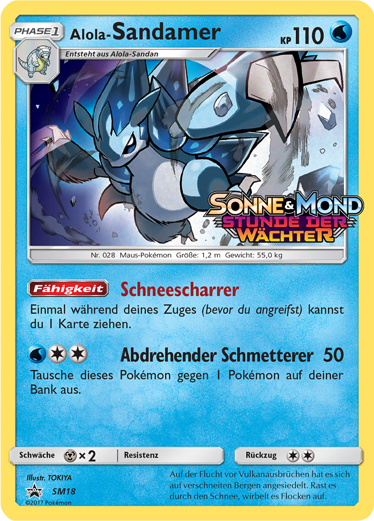 Alola-Sandamer SM18 — SM Promokarten (German Pokémon TCG card)