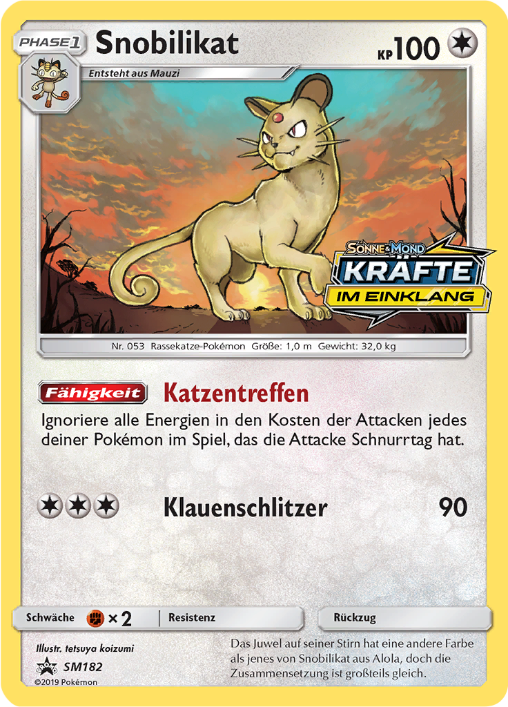 Snobilikat SM182 — SM Promokarten (German Pokémon TCG card)