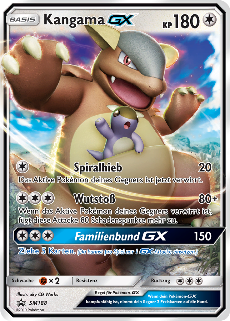 Kangama GX SM188 — SM Promokarten (German Pokémon TCG card)