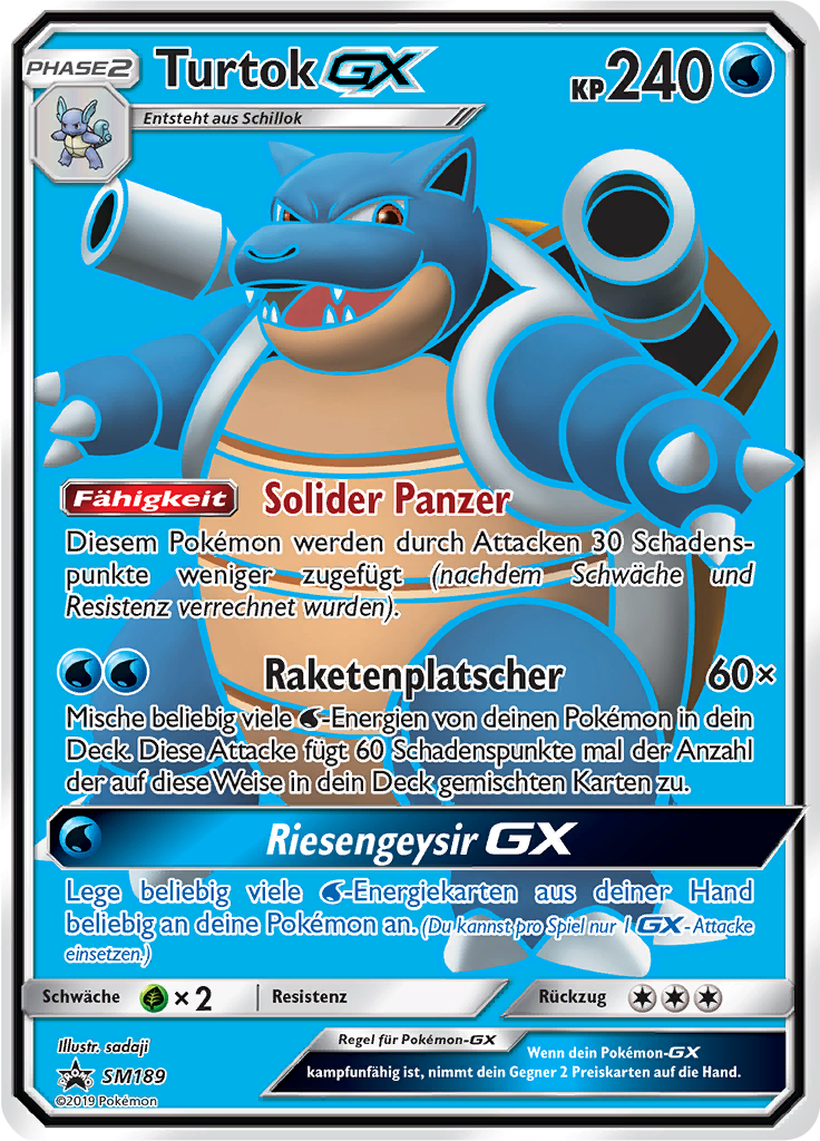 Turtok GX SM189 — SM Promokarten (German Pokémon TCG card)