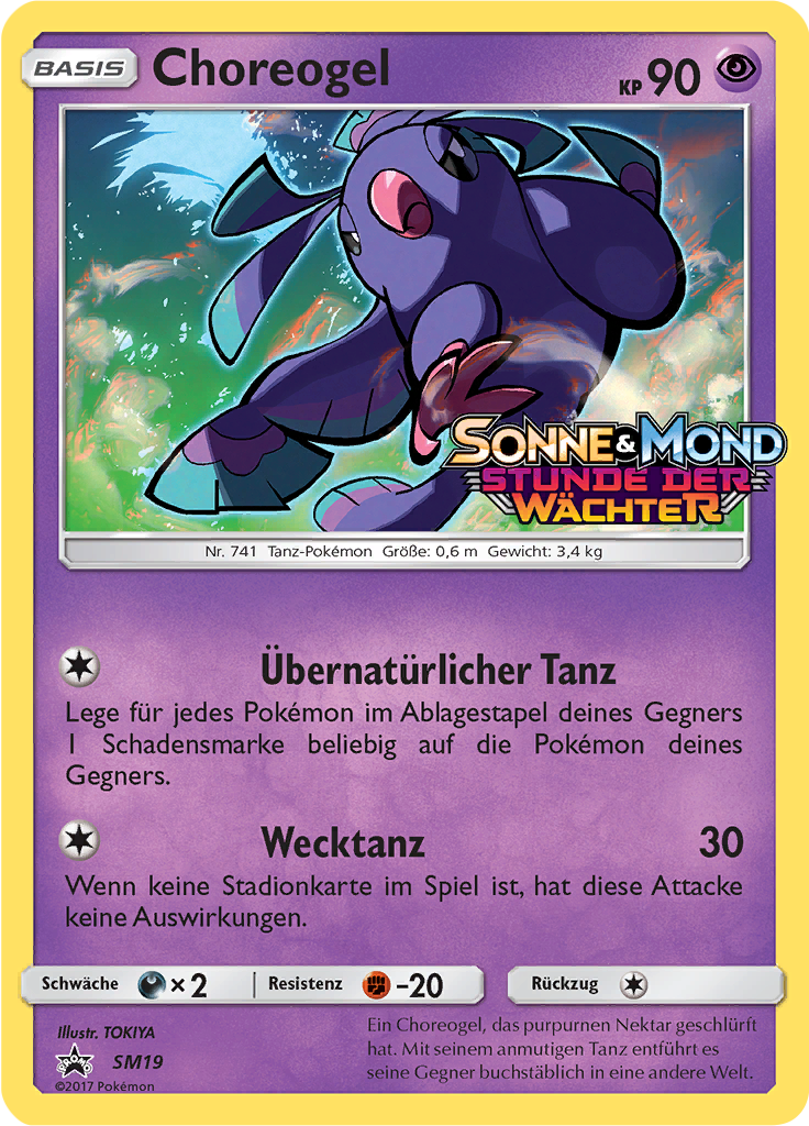 Choreogel SM19 — SM Promokarten (German Pokémon TCG card)
