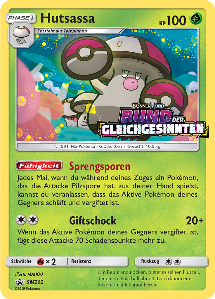 Hutsassa SM202 — SM Promokarten (German Pokémon TCG card)