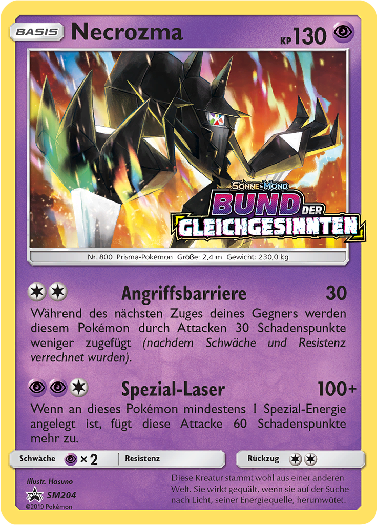 Necrozma SM204 — SM Promokarten (German Pokémon TCG card)