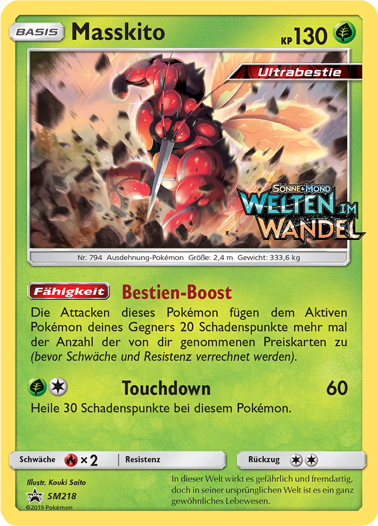 Masskito SM218 — SM Promokarten (German Pokémon TCG card)