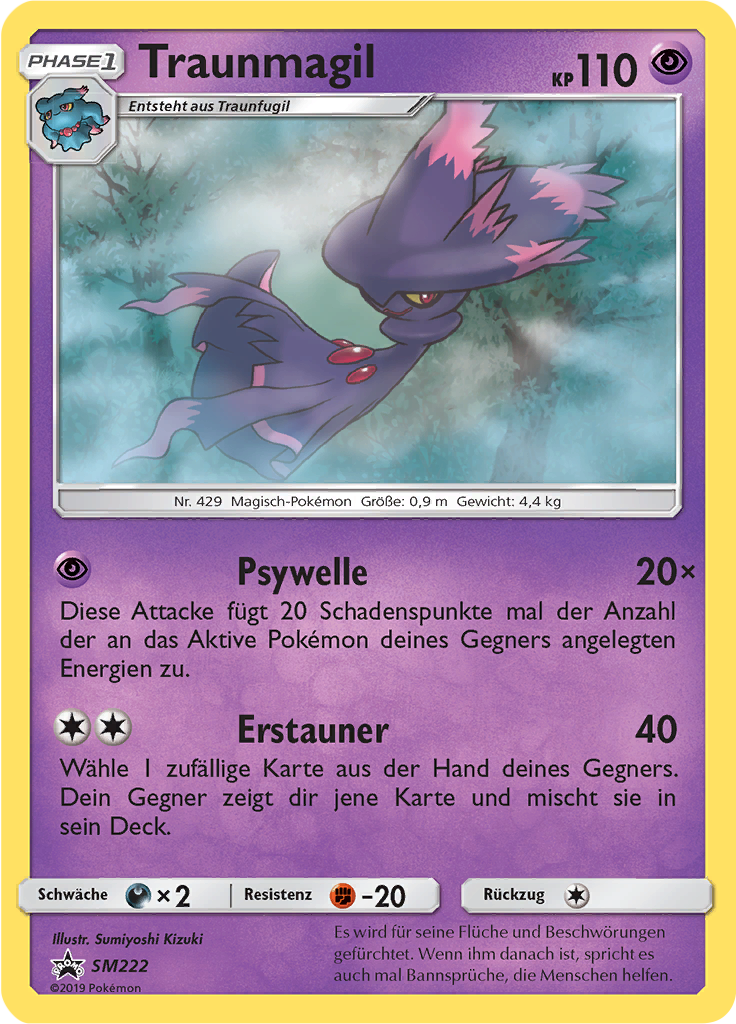Traunmagil SM222 — SM Promokarten (German Pokémon TCG card)