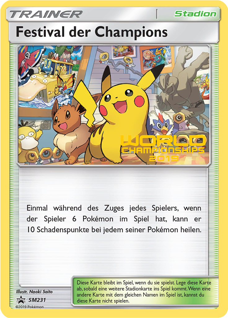 Festival der Champions SM231 — SM Promokarten (German Pokémon TCG card)