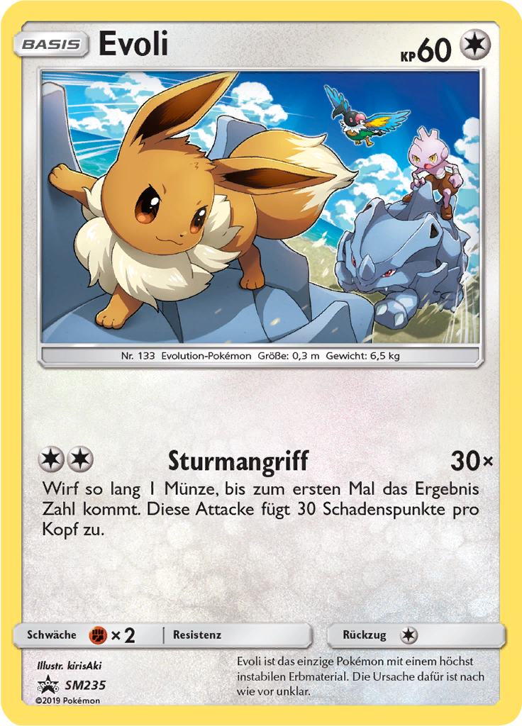 Evoli SM235 — SM Promokarten (German Pokémon TCG card)