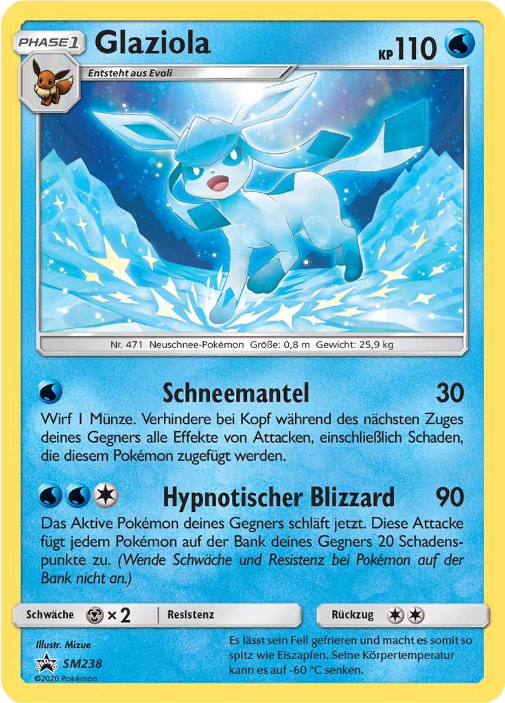 Glaziola SM238 — SM Promokarten (German Pokémon TCG card)