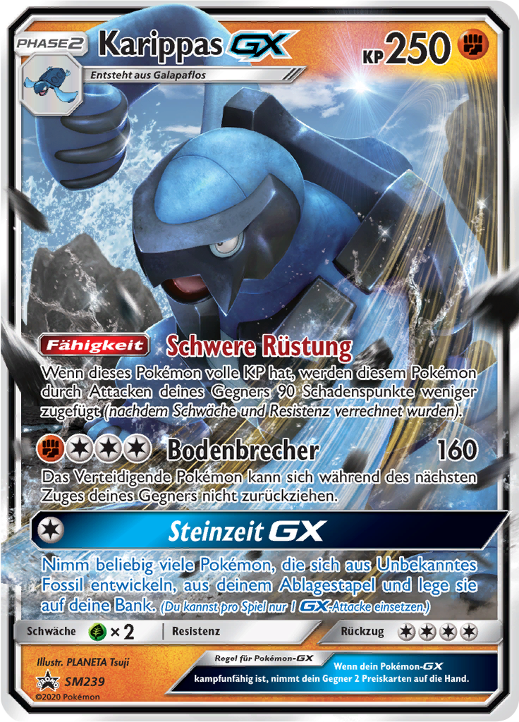 Karippas GX SM239 — SM Promokarten (German Pokémon TCG card)