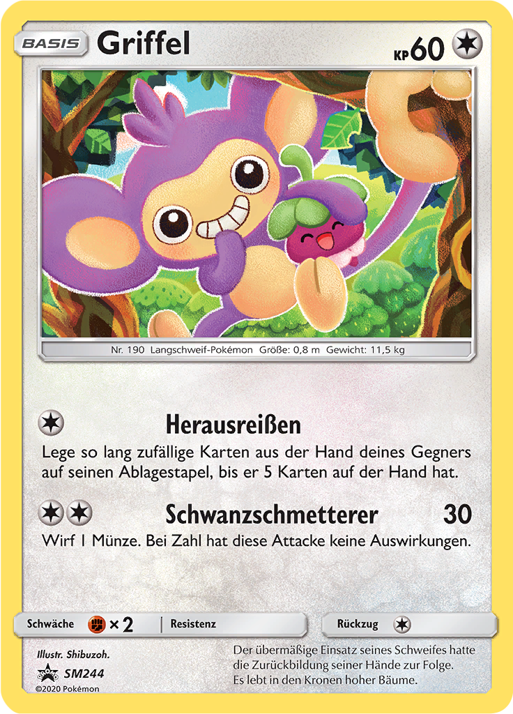 Griffel SM244 — SM Promokarten (German Pokémon TCG card)
