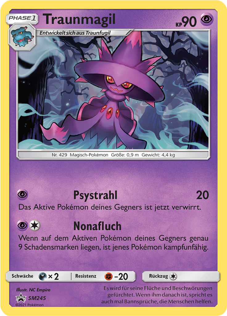 Traunmagil SM245 — SM Promokarten (German Pokémon TCG card)