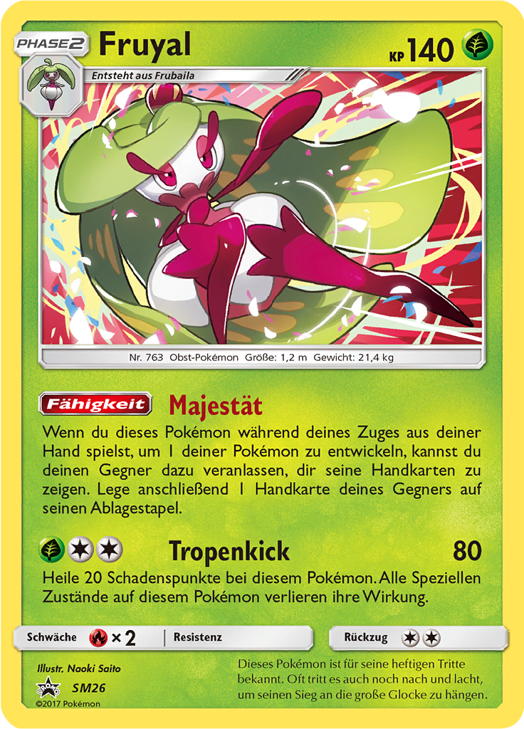 Fruyal SM26 — SM Promokarten (German Pokémon TCG card)