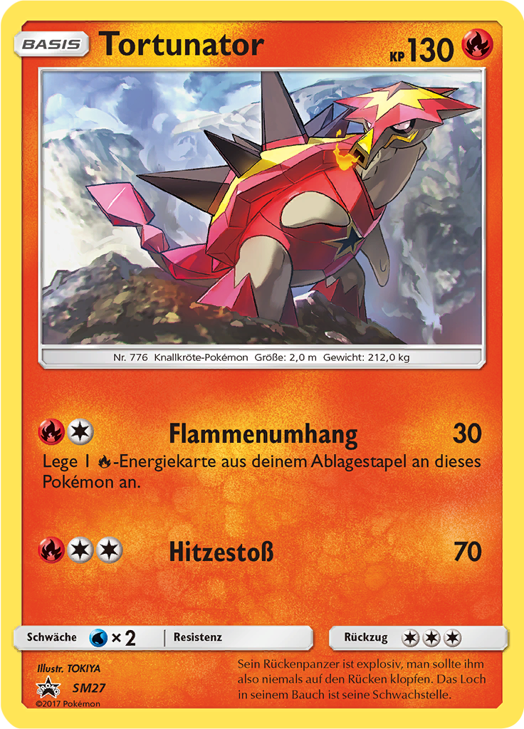 Tortunator SM27 — SM Promokarten (German Pokémon TCG card)