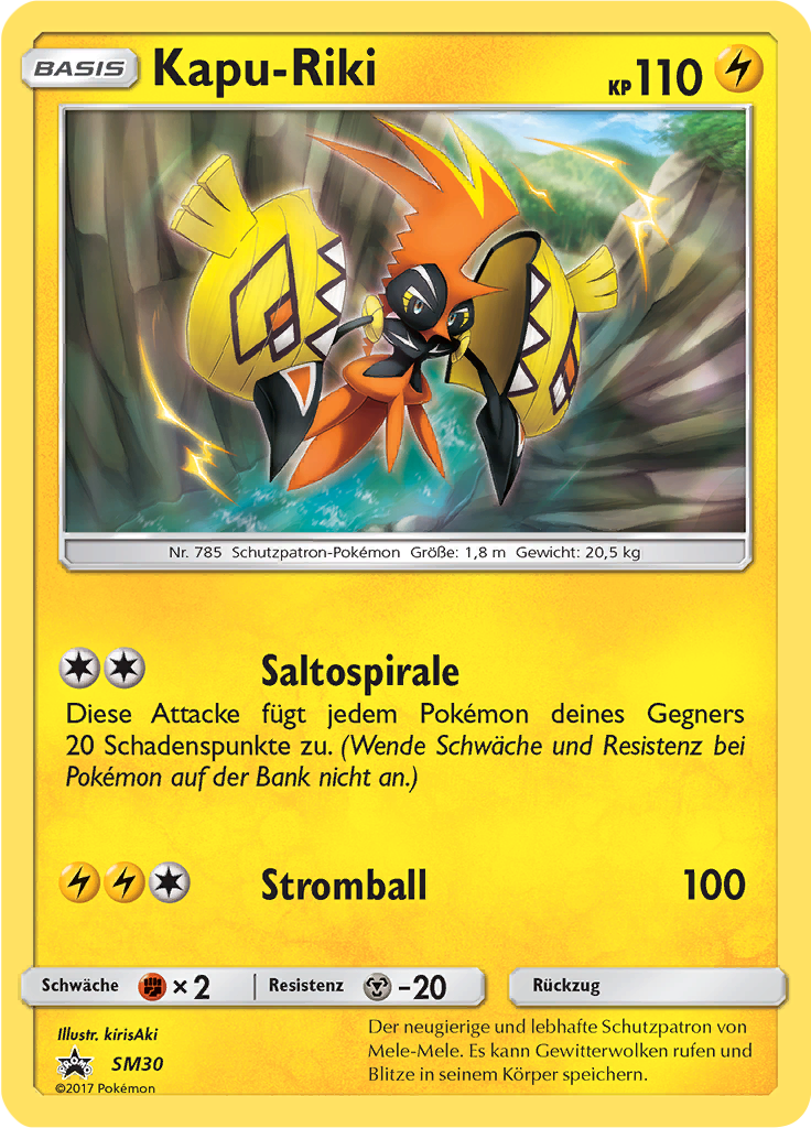 Kapu-Riki SM30 — SM Promokarten (German Pokémon TCG card)