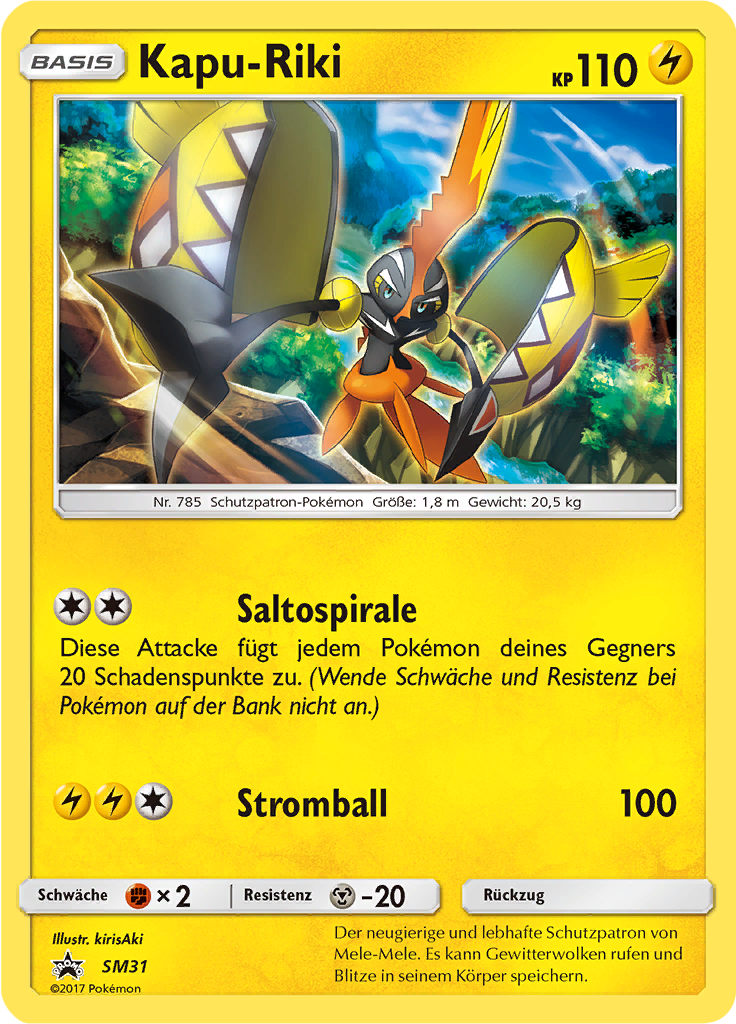 Kapu-Riki SM31 — SM Promokarten (German Pokémon TCG card)