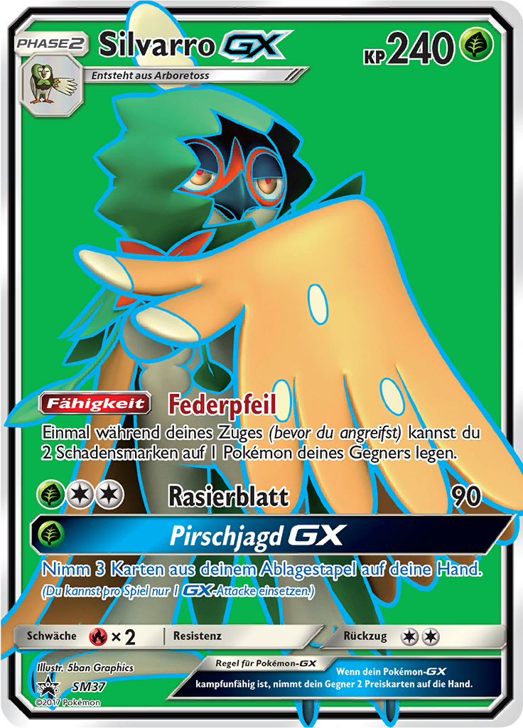 Silvarro GX SM37 — SM Promokarten (German Pokémon TCG card)