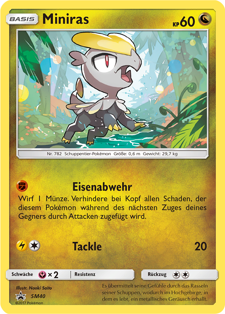 Miniras SM40 — SM Promokarten (German Pokémon TCG card)