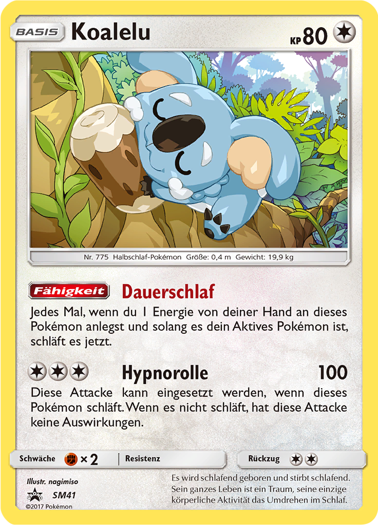 Koalelu SM41 — SM Promokarten (German Pokémon TCG card)