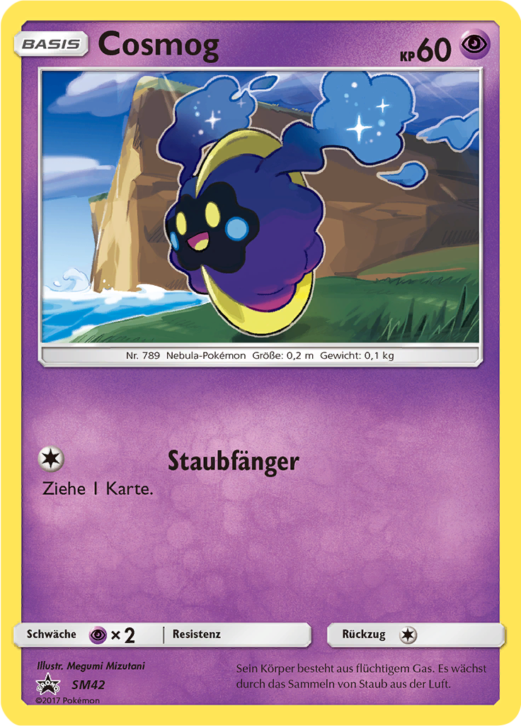 Cosmog SM42 — SM Promokarten (German Pokémon TCG card)