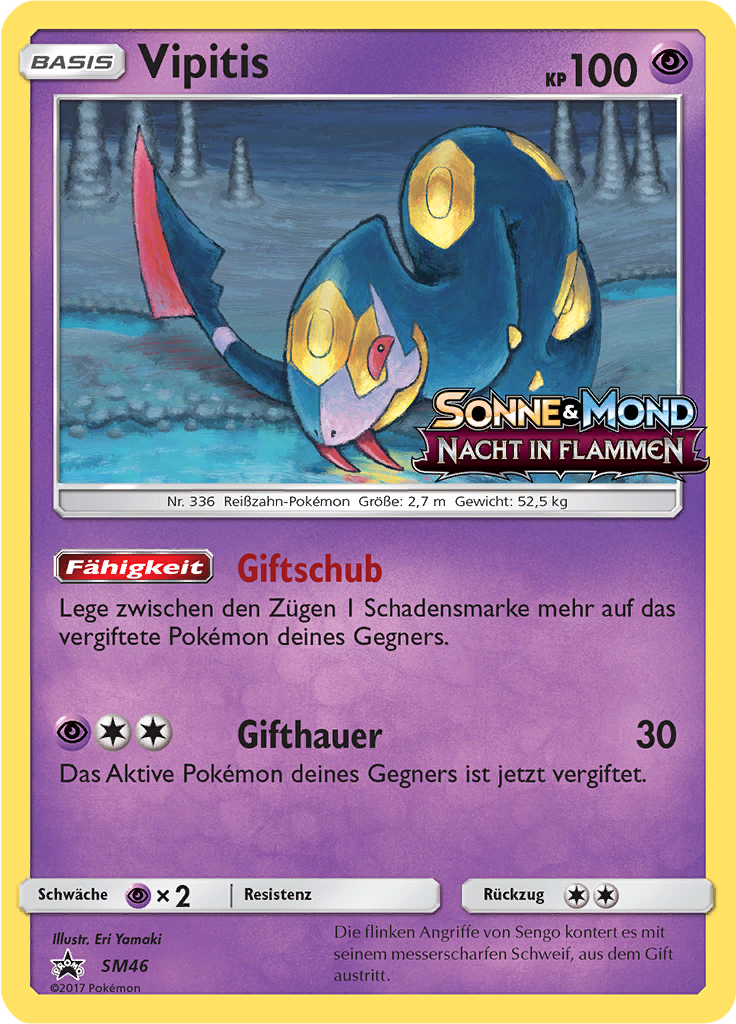 Vipitis SM46 — SM Promokarten (German Pokémon TCG card)