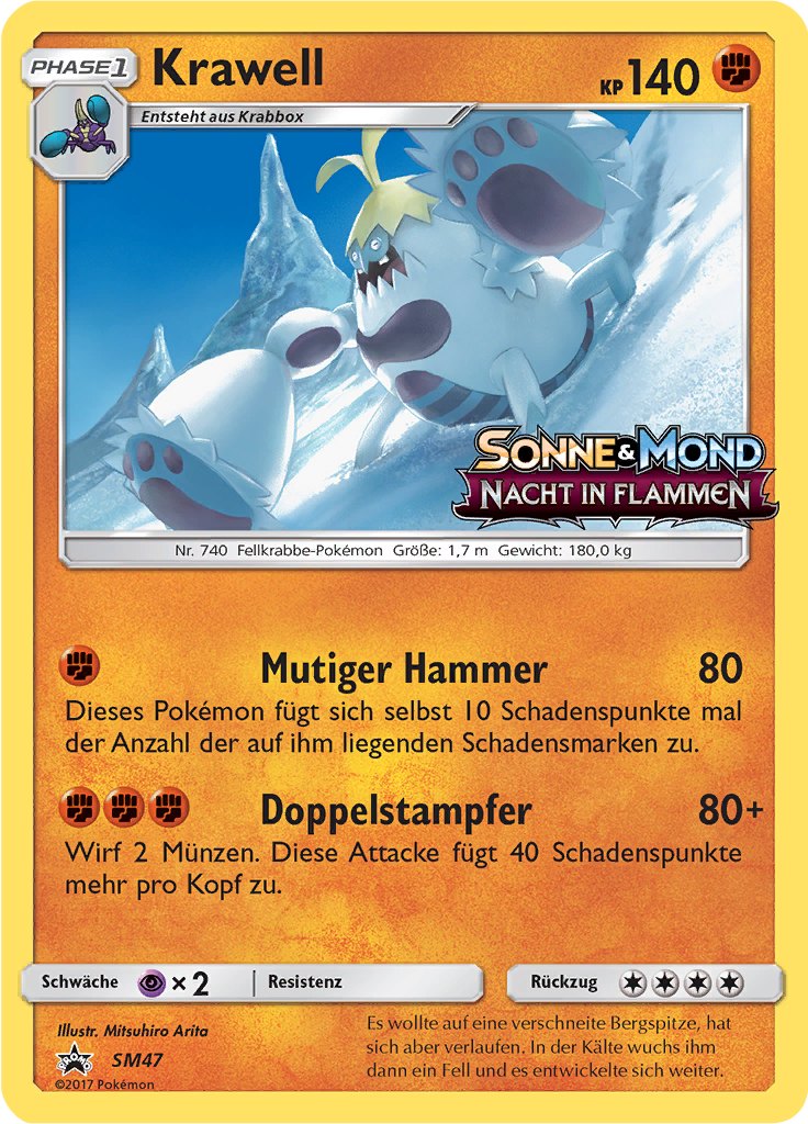 Krawell SM47 — SM Promokarten (German Pokémon TCG card)