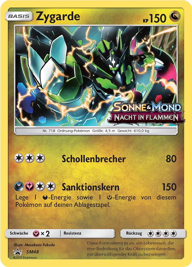 Zygarde SM48 — SM Promokarten (German Pokémon TCG card)