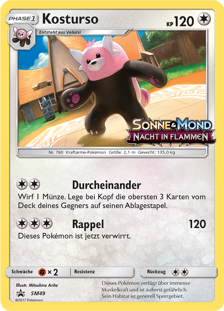 Kosturso SM49 — SM Promokarten (German Pokémon TCG card)