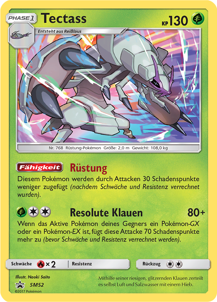 Tectass SM52 — SM Promokarten (German Pokémon TCG card)